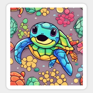 rainbow turtle Sticker